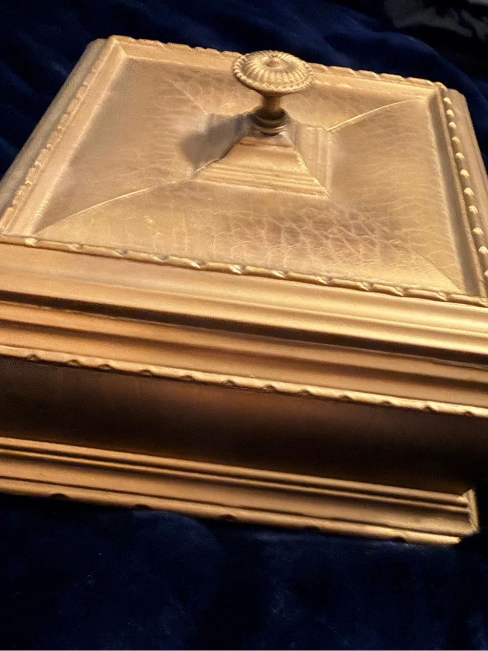 Decorative Gold Jewelry Box - Elegant Home Storage